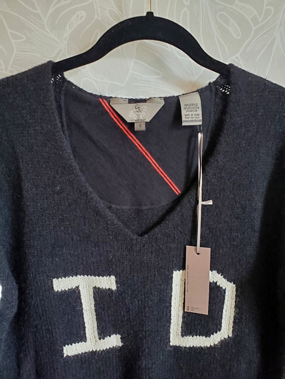 NWT Goode Rider Ride Sweater In Black Size Small - Picture 3 of 9